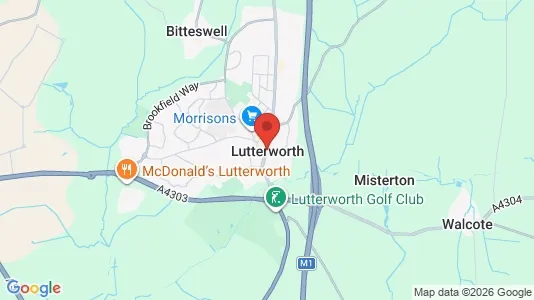 Houses for rent i Lutterworth - Leicestershire - kort over placeringen