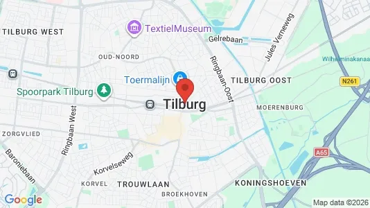 Apartments for rent i Tilburg - kort over placeringen
