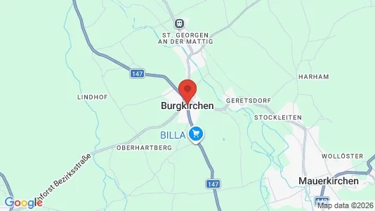 Apartments for rent i Burgkirchen - kort over placeringen