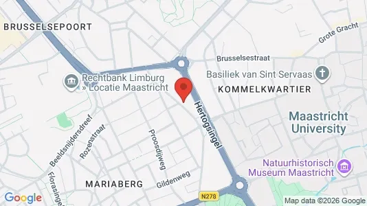 Apartments for rent i Maastricht - kort over placeringen