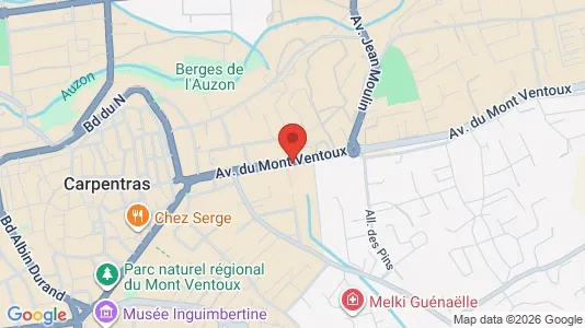 Apartments for rent i Carpentras - kort over placeringen