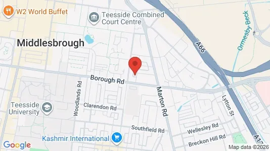 Apartments for rent i Middlesbrough - Cleveland - kort over placeringen