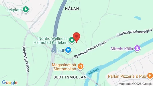 Apartments for rent i Halmstad - kort over placeringen