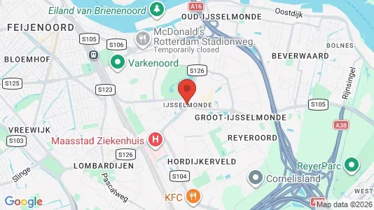 Apartments for rent i Rotterdam IJsselmonde - kort over placeringen
