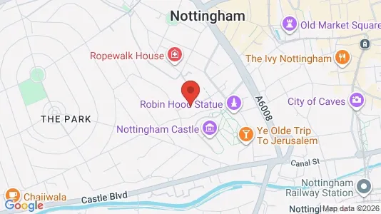 Apartments for rent i Nottingham - Nottinghamshire - kort over placeringen