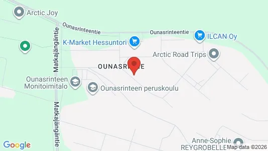 Apartments for rent i Rovaniemi - kort over placeringen
