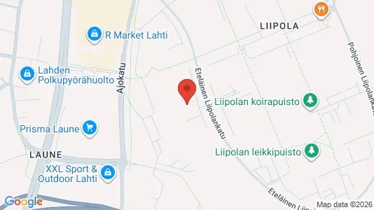 Apartments for rent i Lahti - kort over placeringen
