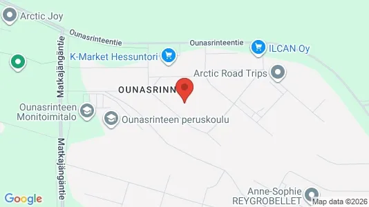Apartments for rent i Rovaniemi - kort over placeringen