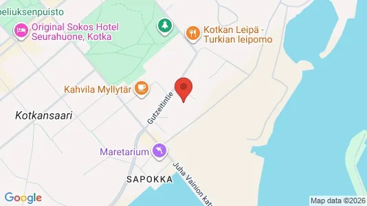 Apartments for rent i Kotka - kort over placeringen