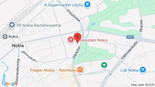 Apartments for rent i Nokia - kort over placeringen