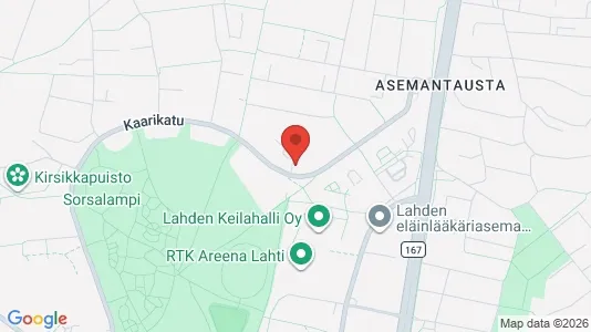 Apartments for rent i Lahti - kort over placeringen