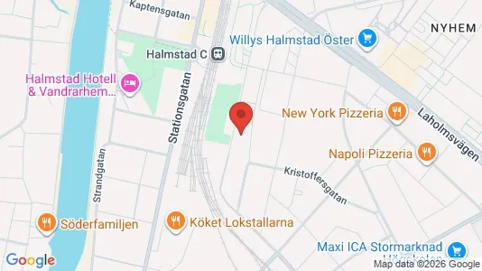 Apartments for rent i Halmstad - kort over placeringen