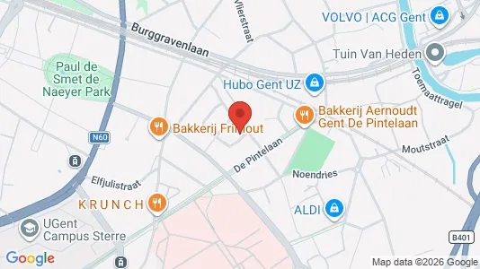 Apartments for rent i Stad Gent - kort over placeringen