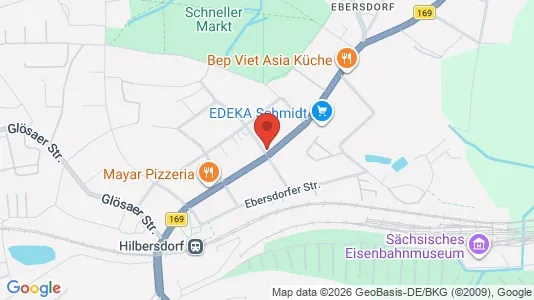 Apartments for rent i Chemnitz - kort over placeringen