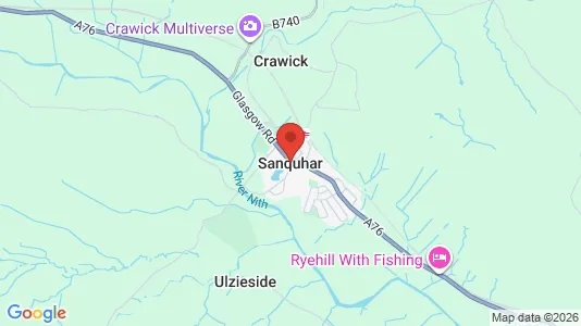 Houses for rent i Sanquhar - Dumfriesshire - kort over placeringen