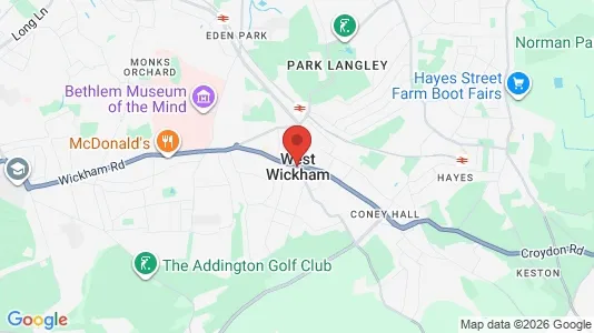 Rooms for rent in West Wickham - Kent - Photo from Google Street View