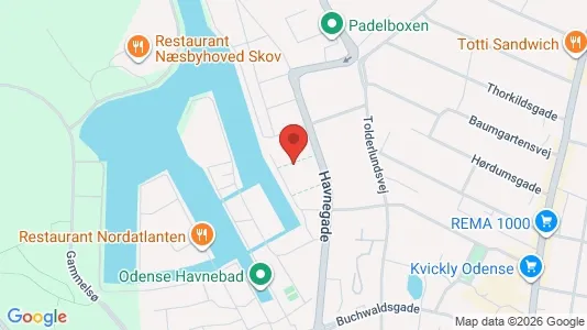 Apartments for rent i Odense C - kort over placeringen