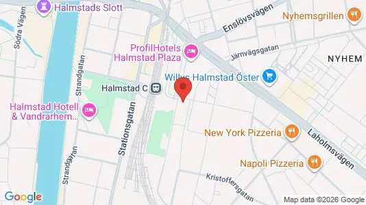 Apartments for rent i Halmstad - kort over placeringen