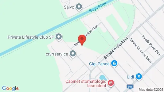 Apartments for rent i Timişoara - kort over placeringen