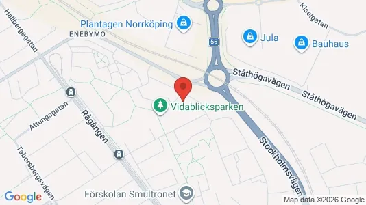 Apartments for rent i Norrköping - kort over placeringen