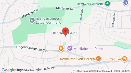 Apartments for rent i Dortmund - kort over placeringen