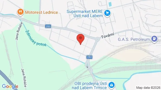 Apartments for rent in Ústí nad Labem - Photo from Google Street View