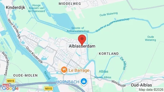 Apartments for rent i Alblasserdam - kort over placeringen