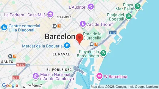 Apartments for rent i Barcelona Ciutat Vella - kort over placeringen