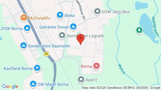 Apartments for rent i Leipzig - kort over placeringen