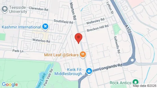 Apartments for rent i Middlesbrough - Cleveland - kort over placeringen