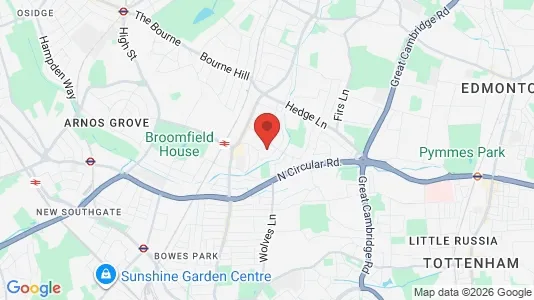 Apartments for rent i London N13 - kort over placeringen
