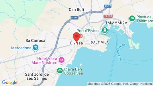 Apartments for rent i Eivissa - kort over placeringen