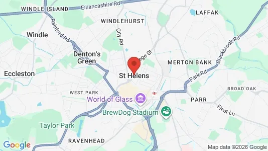 Apartments for rent i St. helens - Merseyside - kort over placeringen