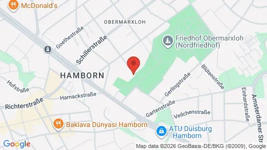 Apartments for rent i Duisburg - kort over placeringen