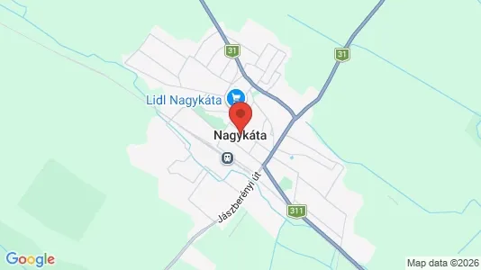 Houses for rent i Nagykátai - kort over placeringen