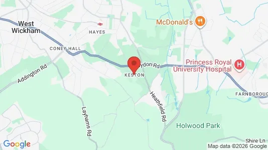 Rooms for rent in Keston - Kent - Photo from Google Street View