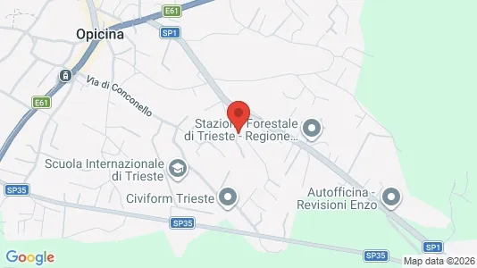 Apartments for rent i Trieste - kort over placeringen
