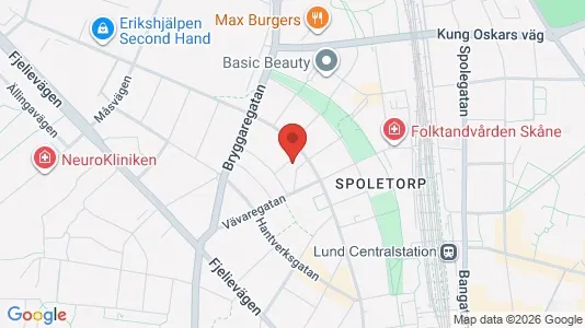 Apartments for rent i Lund - kort over placeringen