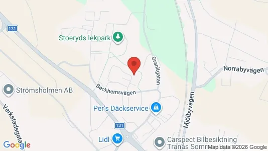 Apartments for rent i Tranås - kort over placeringen