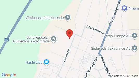 Apartments for rent i Gislaved - kort over placeringen