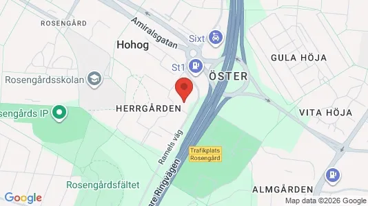 Apartments for rent i Rosengård - kort over placeringen