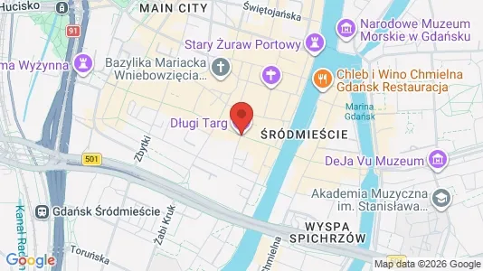 Apartments for rent i Gdańsk - kort over placeringen