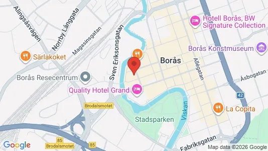 Apartments for rent i Borås - kort over placeringen