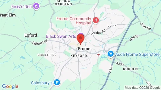 Apartments for rent i Frome - Somerset - kort over placeringen
