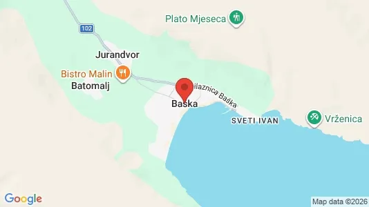 Houses for rent in Baška - Photo from Google Street View
