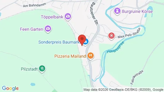 Apartments for rent i Bautzen - kort over placeringen