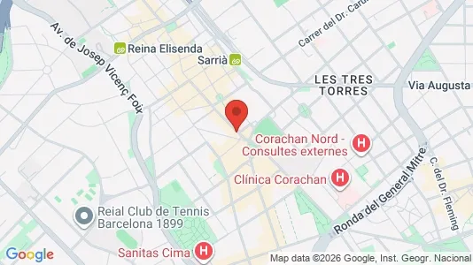 Apartments for rent in Barcelona Sarrià-St. Gervasi - Photo from Google Street View