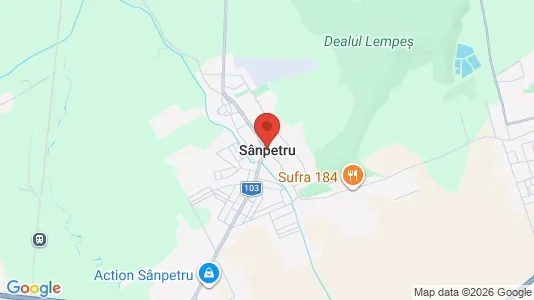 Houses for rent i Sânpetru - kort over placeringen