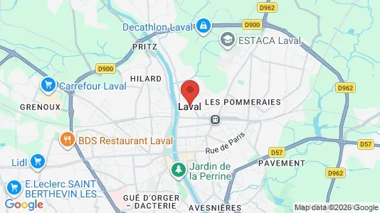 Apartments for rent i Laval - kort over placeringen