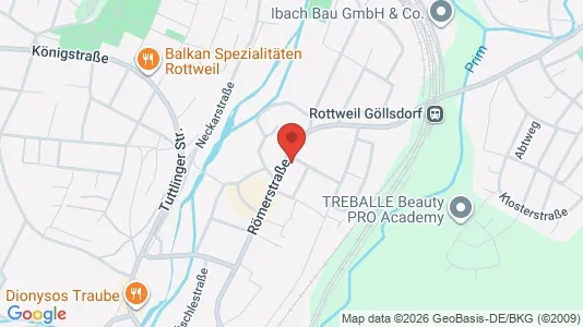 Apartments for rent i Rottweil - kort over placeringen